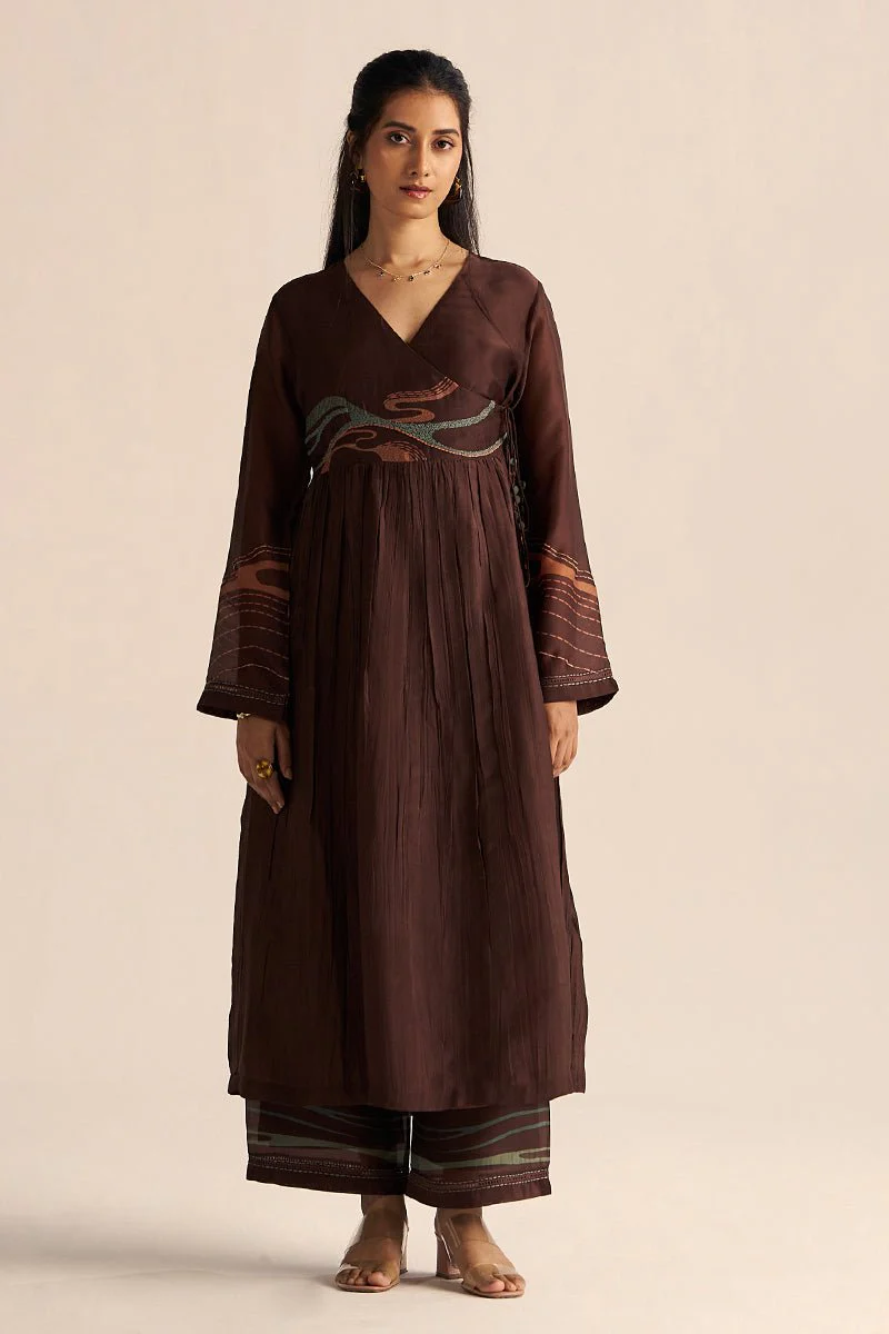 Dark Chocolate Silk Co-ord Set
