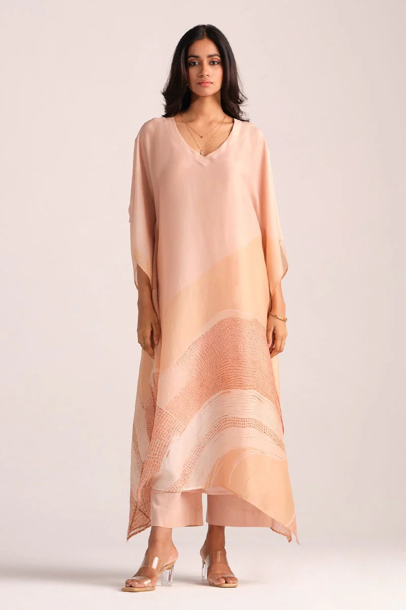Spanish Villa Silk Kaftaan Co-ord Set