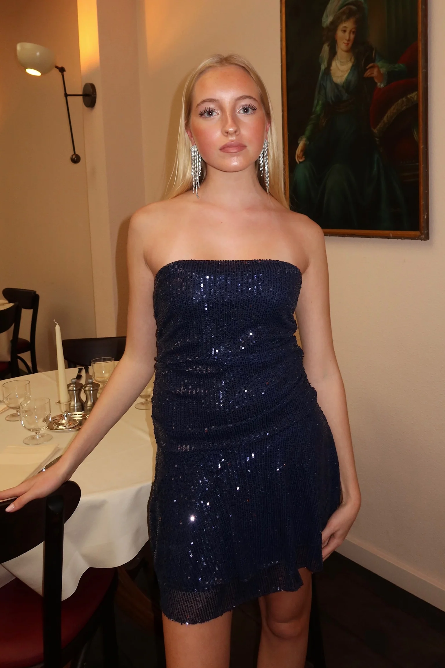 Glitter glow playsuit - navy
